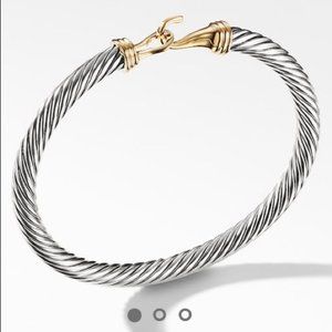 David Yurman Silver and gold bangle